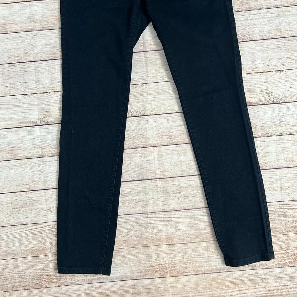 Michael Kors Women's Black Skinny Jeans Size 6 Designer Denim Pants with Zippers